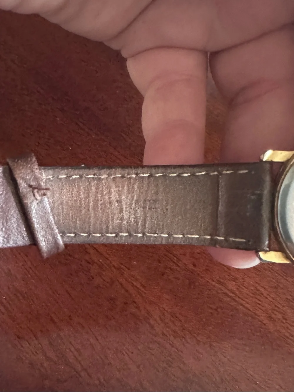 Bulova Gold-Tone Case Men’s Watch with Brown Leather Strap